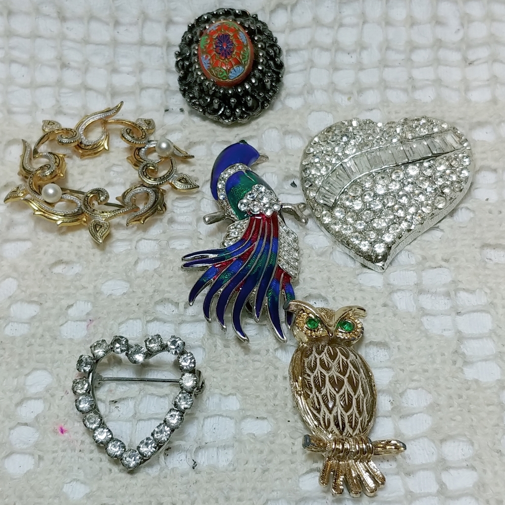 6 Brooches